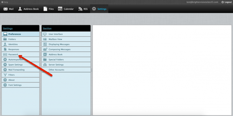 Changing your Password – Webmail – Brighter Vision Knowledge Base