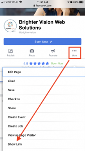 How Do I Find the URL for My Facebook Business Page? – Brighter Vision ...